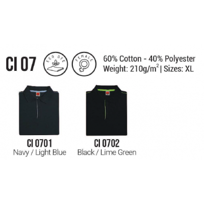 [Cotton Interlock] Cotton Interlock Polo - CI07